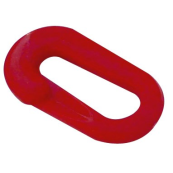 Plastic barrier chain links | chain link | 6 mm thick | yellow